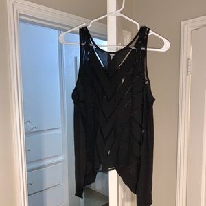 Free People- Black dressy tank top